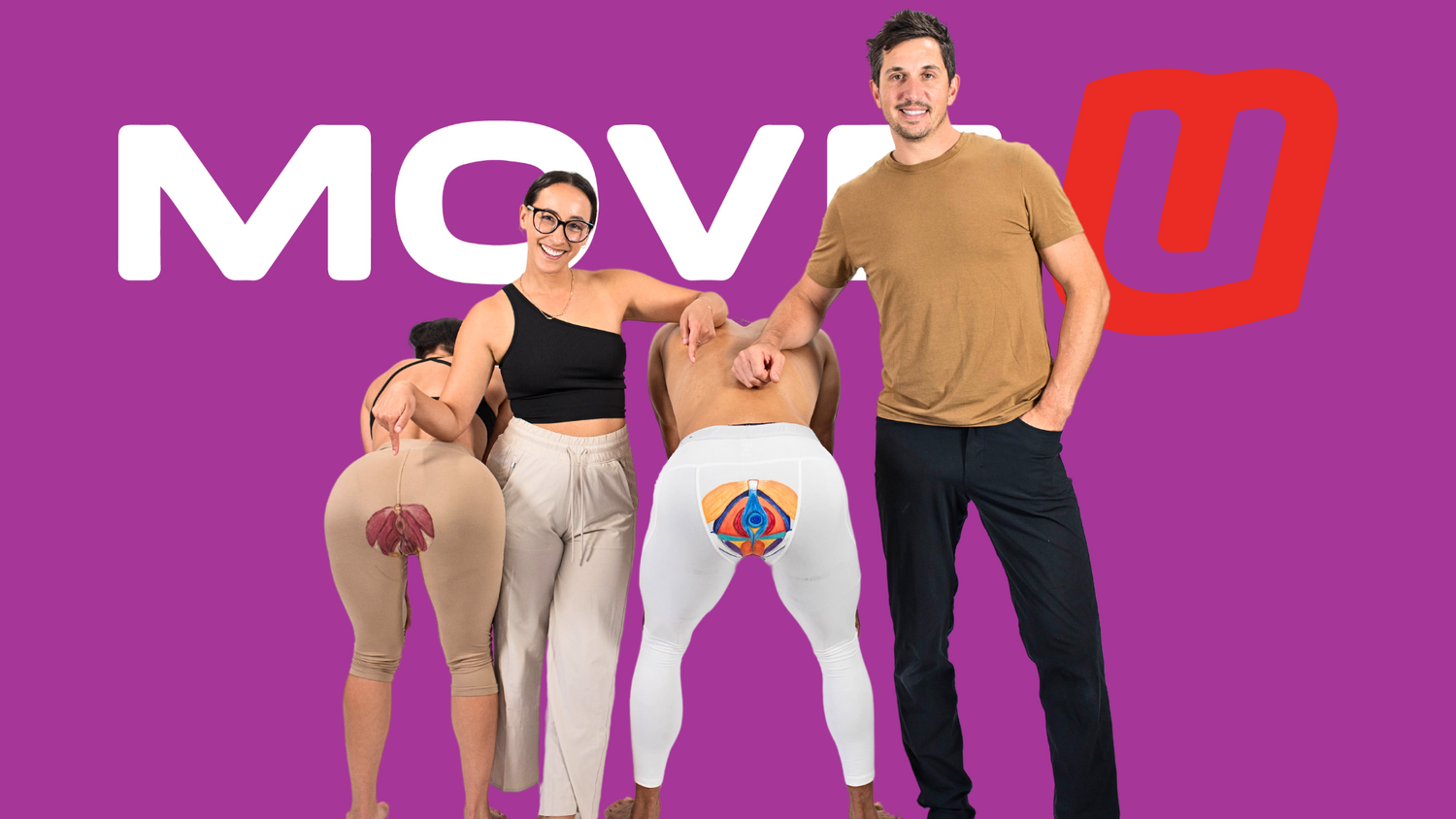 Dr. Mike and Dr. Brittney with pelvic floor models